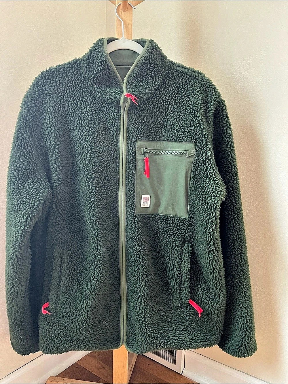Topo Designs Reversible Sherpa Jacket Green